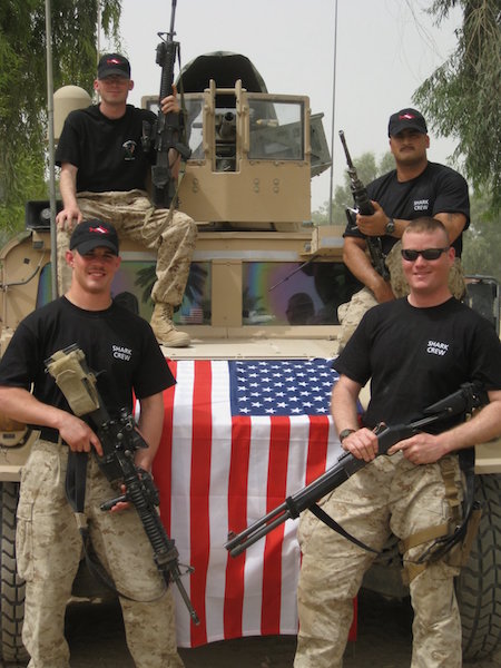 (left to right) Cpl Murphy, HM2 Grant, Cpl Malfitano, Sgt Gannon Veterans